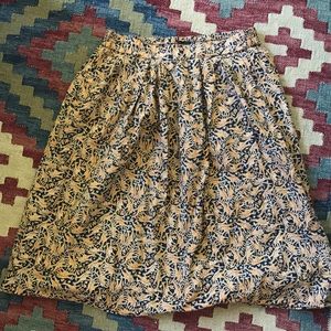 J Crew Drake’s Giraffe midi skirt Lined Size 6